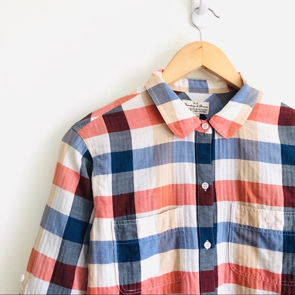 Madewell Plaid Boyshirt - Picture 2 of 6